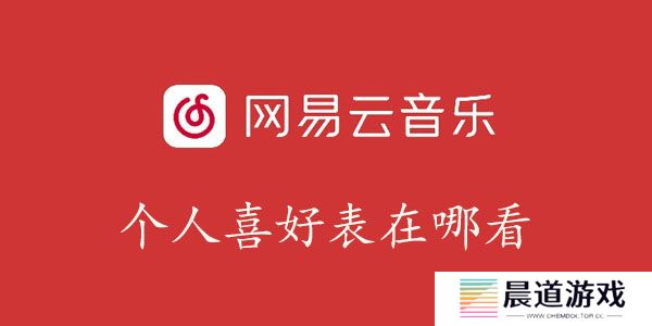 网易云音乐个人喜好表在哪看