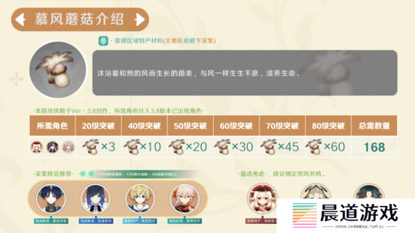 原神慕风蘑菇分布图采集路线1