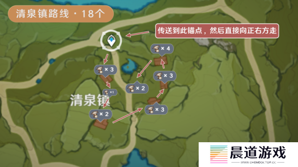 原神慕风蘑菇分布图采集路线11