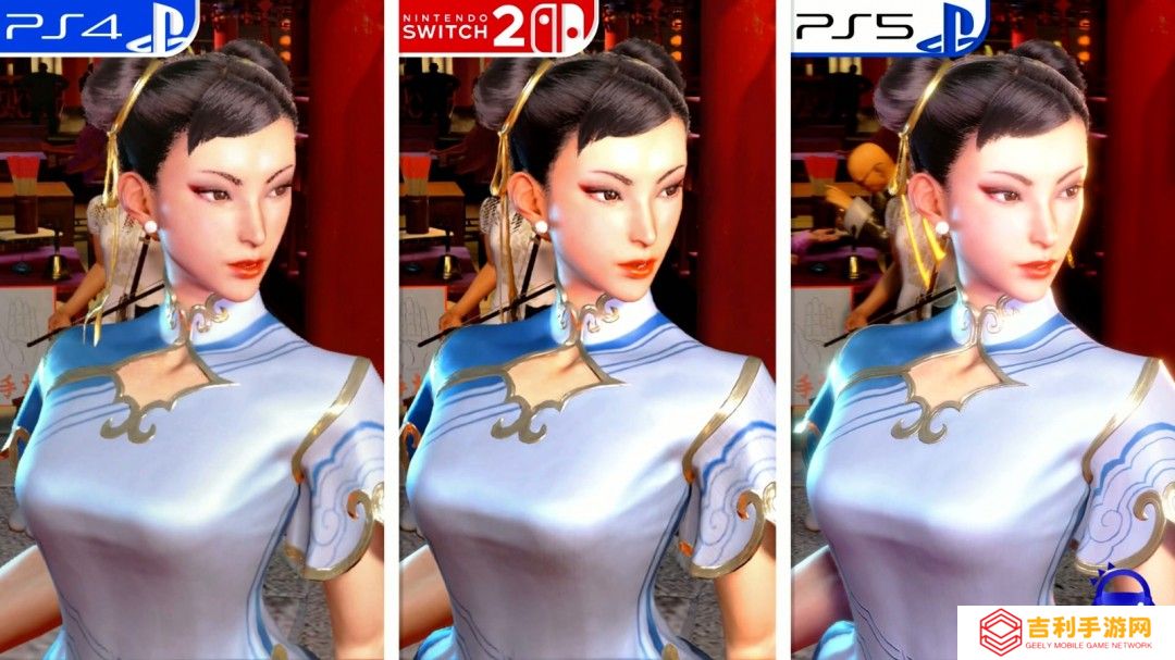 《街头霸王6》PS4、Switch2、PS5画面对比视频
